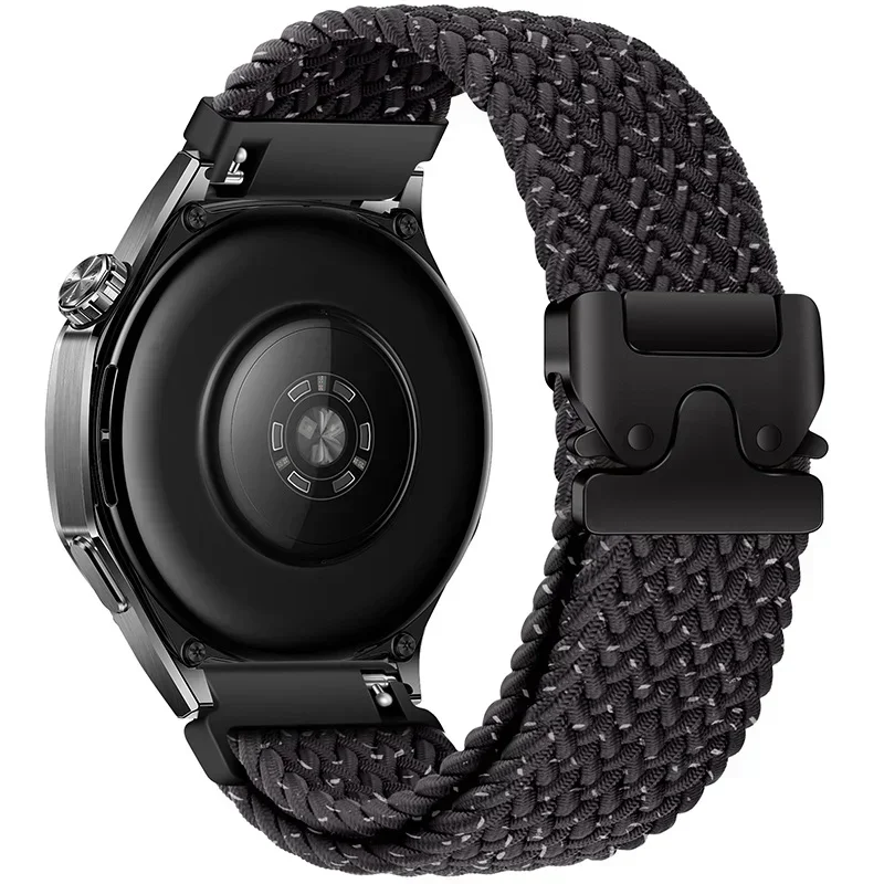 Parachute Buckle Nylon Braided Loop Strap - Flexible Bracelet Watch Band