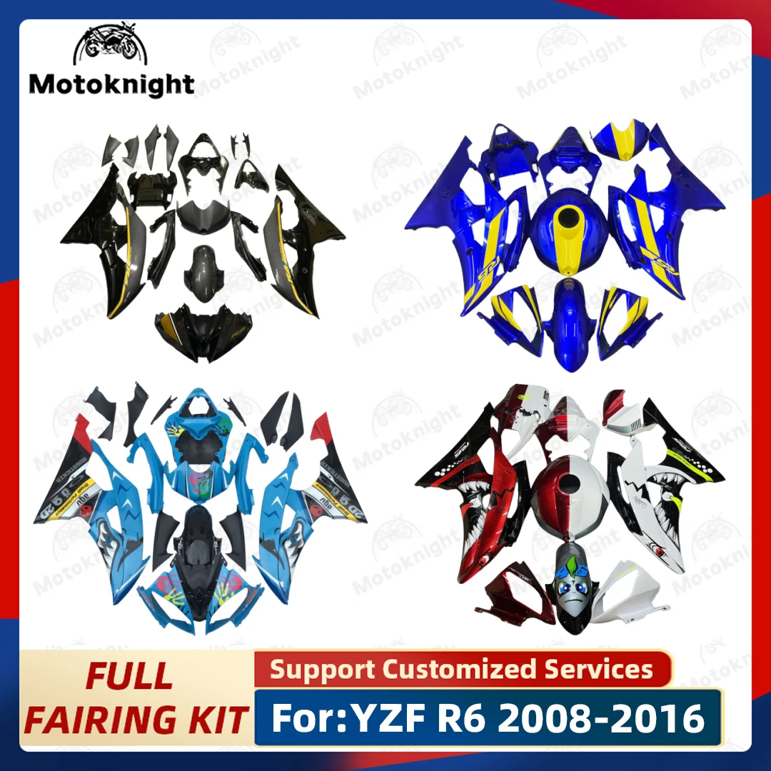 New ABS Motorcycle Full Fairing Kit Fit For Yamaha YZF-R6 R6 2008- 2009 2010 2011 2012 2013 Fairings kits Bodywork Plastic