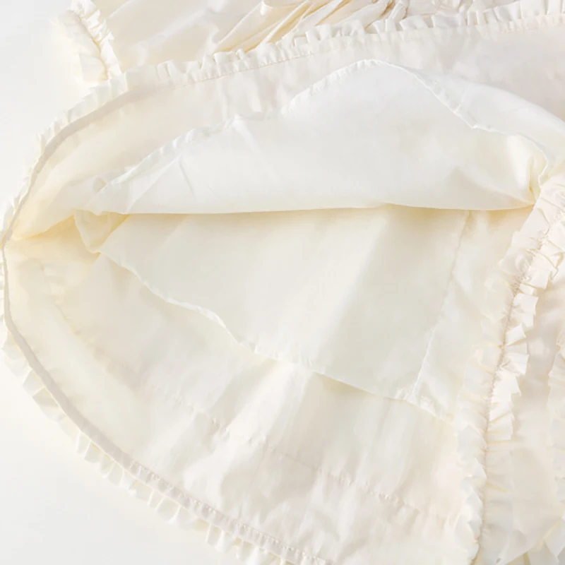 Girls Long Sleeve Ruffled Dress for Spring