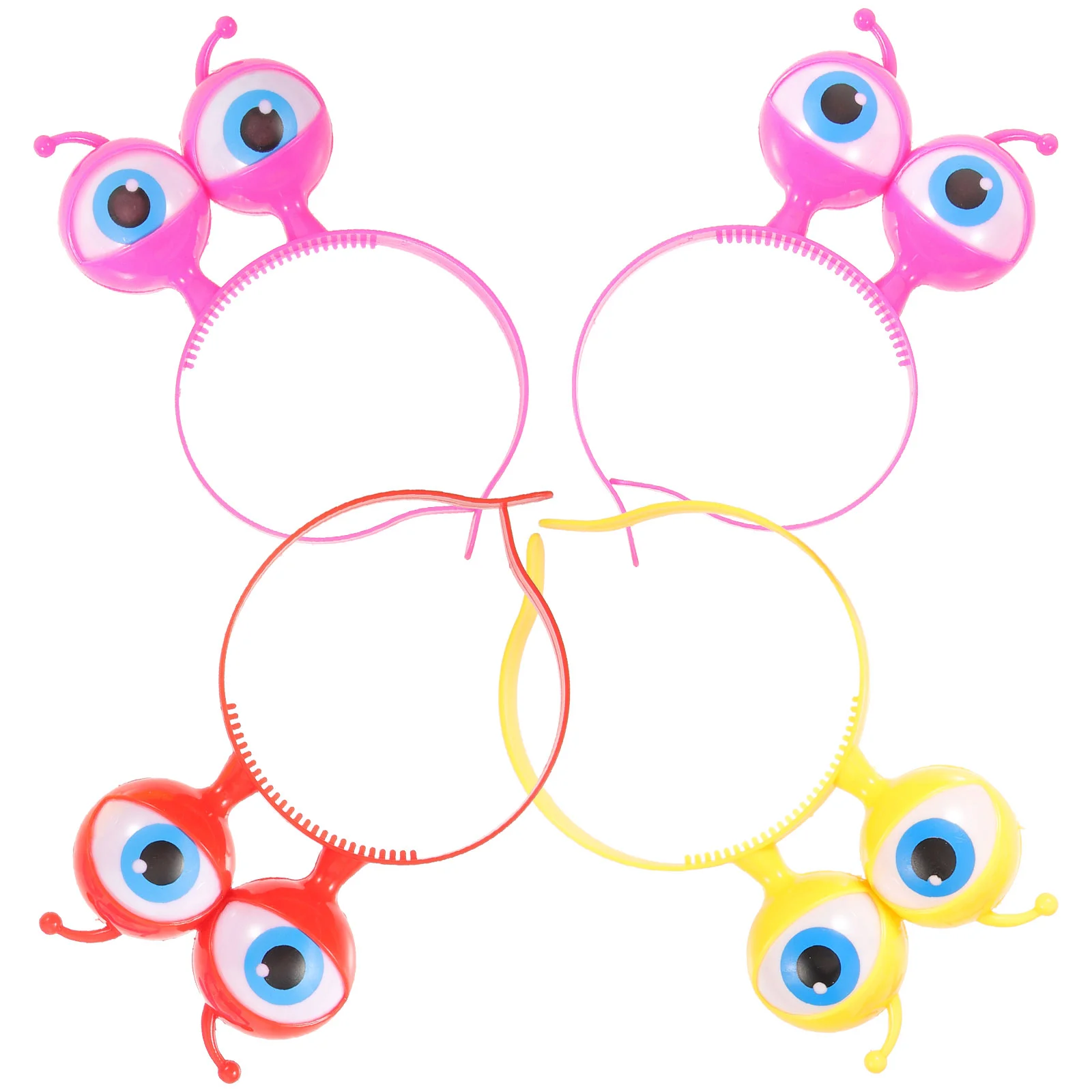 

4PCS Flashing Headband LED Light Boppers Children Big Eyes Glowing Hair Christmas Party Favor ( Ramdom Color )