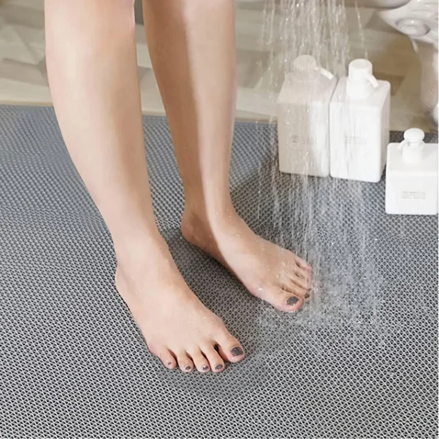 Tapis de sol de Drainage creux antidérapant, pour salle de bain, zone humide, porte de douche, multifonctionnel, cuisine, tapis en plastique étanche 5