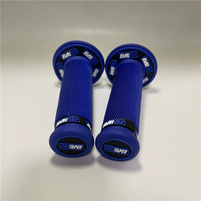 Soft Rubber Moto Handlebar Universal 22MM Scooter Grips Bar Parts Motorbike Handle Bar For Protaper Grip Motorcycle Accessories full blue