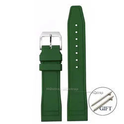 Premium Waterproof Rubber Watchband with Quick Release Strap - 22mm (Green)