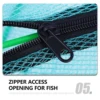 50/60/70cm Automatic Fishing Net Portable Folding Fly Fish Mesh For Carp Crucian Crab Shrimp Lobster Multi Holes Fish Net 3
