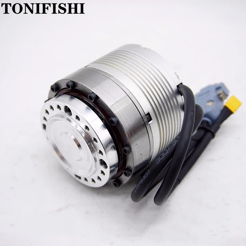Small Joint Servo Motor 100-200W 36V High Torque 18-30rpm Harmonic Reducer Motor Drive Integrated Pulse + CAN