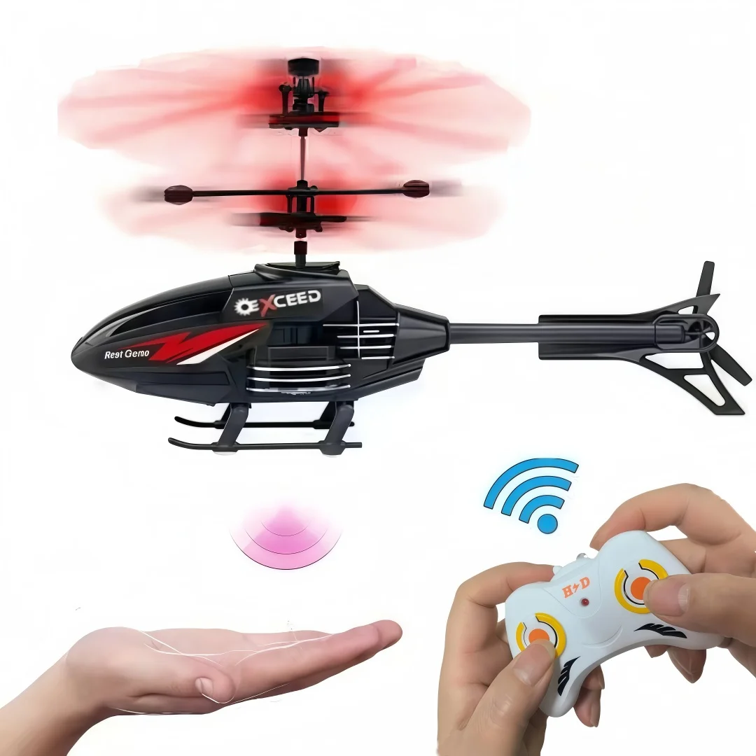 RC Rechargeable Induction Helicopter Simulator, Improves Hands-On & Reaction Abilities, Perfect Gift - 2
