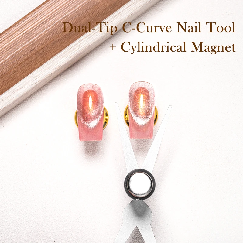 원스텝 흡착식 아크-C 캣츠아이 효과 - DIY 마그네틱 폴리쉬 효과를 위한 전문 네일 아트 도구 및 액세서리