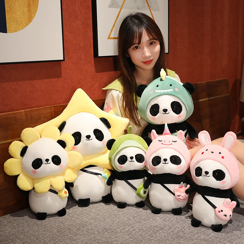 Cute Panda Plush Toy Soft Stuffed Animal for Kids