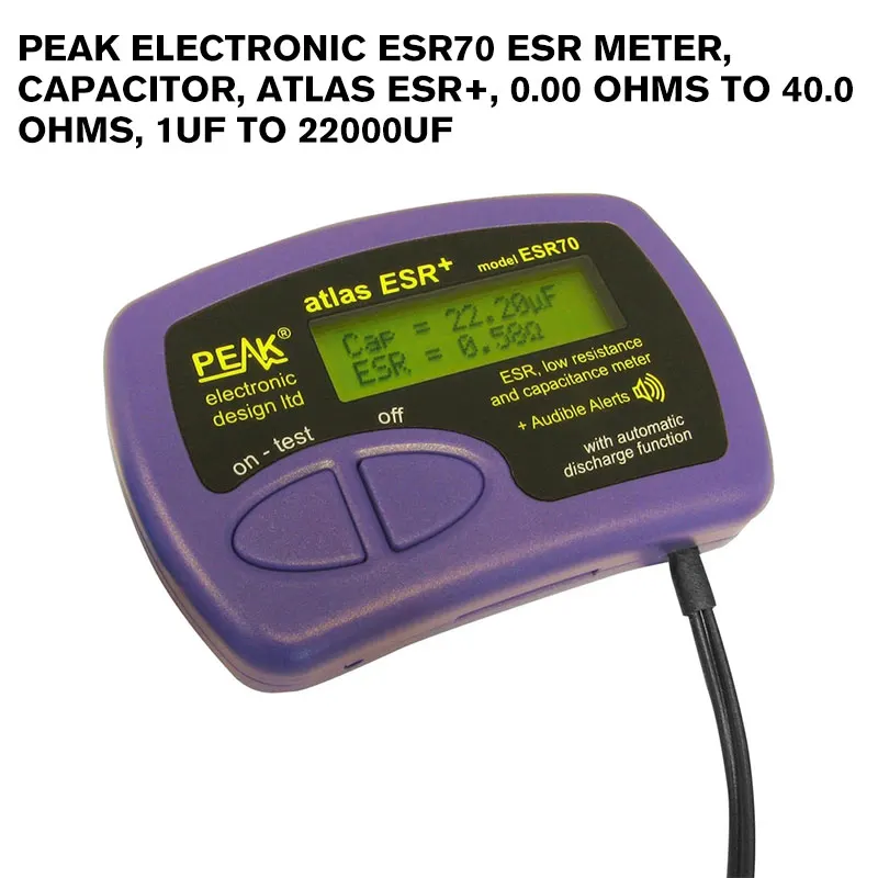 Testeur De Condensateurs ESR70 Peak Atlas - Mesure ESR & Capacité - Pour Réparation Électronique