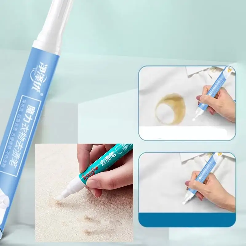 Portable clothes stain remover pen for coffee food oil tea stains, clothes stain remover pen