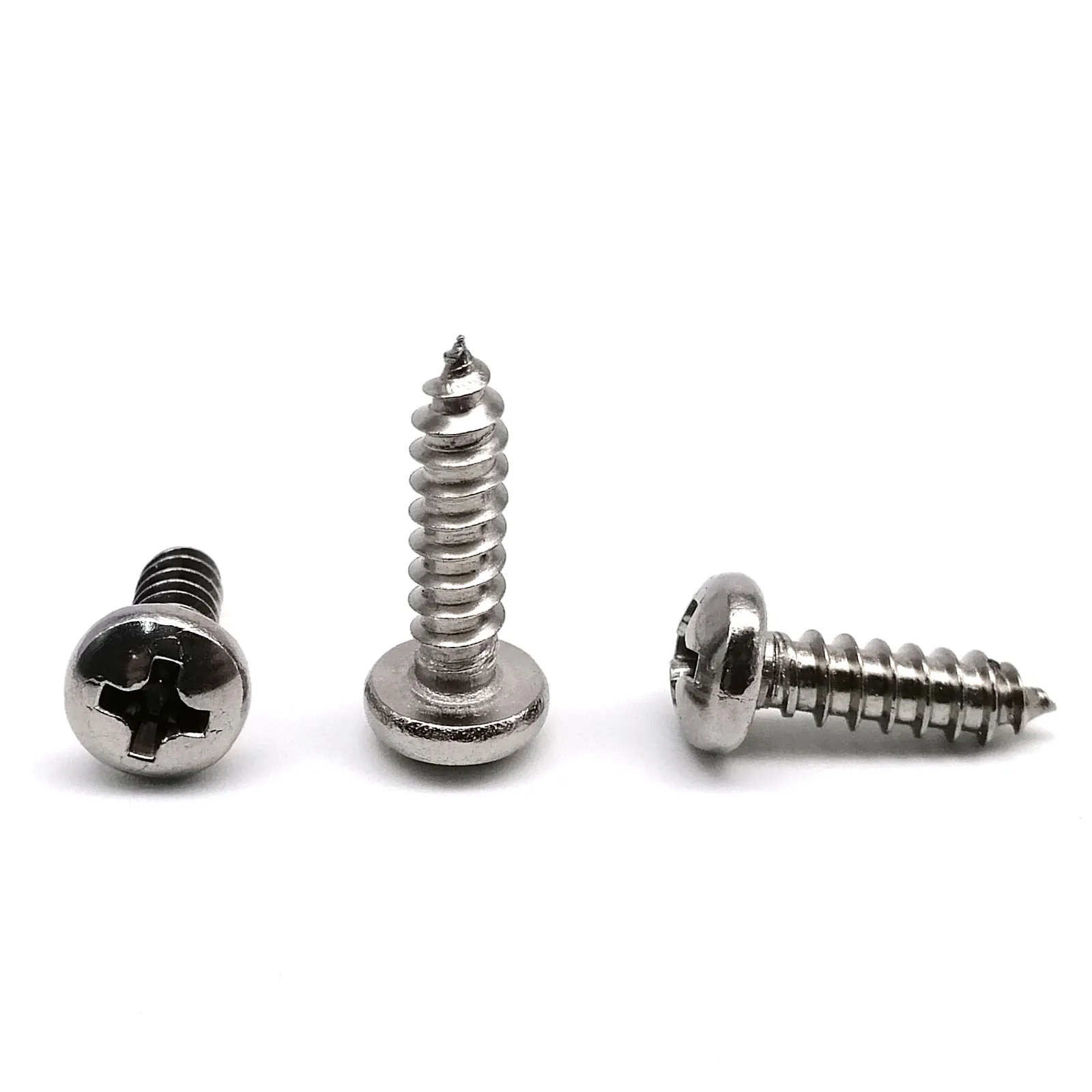Round Pan Head Screw Self Tapping Screw Tapping Screws Cross Recessed Pan Head Screw Cross Phillips Screw Stainless Steel Screw Phillips Pan Head Screw Phillips Head Screw Cross Round Pan Head Screw Cross Round Head Screw M1 M1.2 M1.4 M1.7 M2 M2.2 M2.6 M3 M3.5 M4 M5 M6 Micro Small 304 stainless steel Cross Phillips