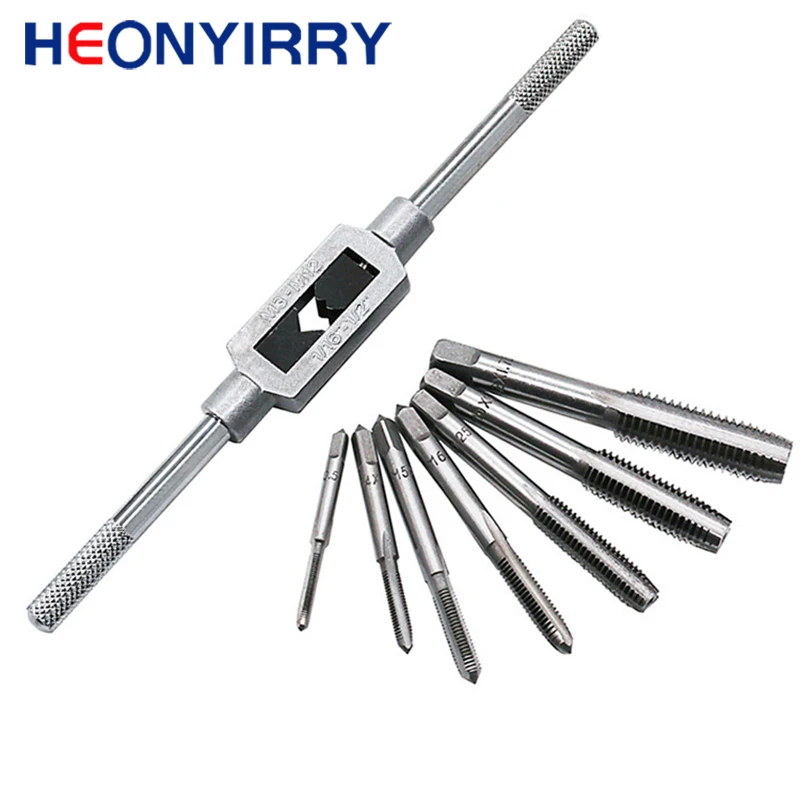 68PcsHssHandScrewTapDieWrenchSchroefdraadMetricPlugTapM3M4