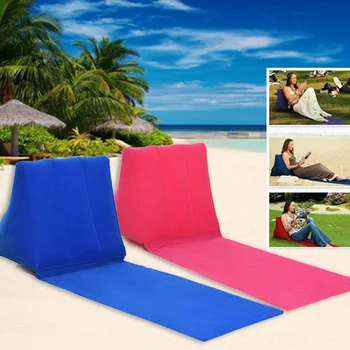 Inflatable Wedge Pillow Travel Portable Back Support Triangle Cushion Beach Pillow 1
