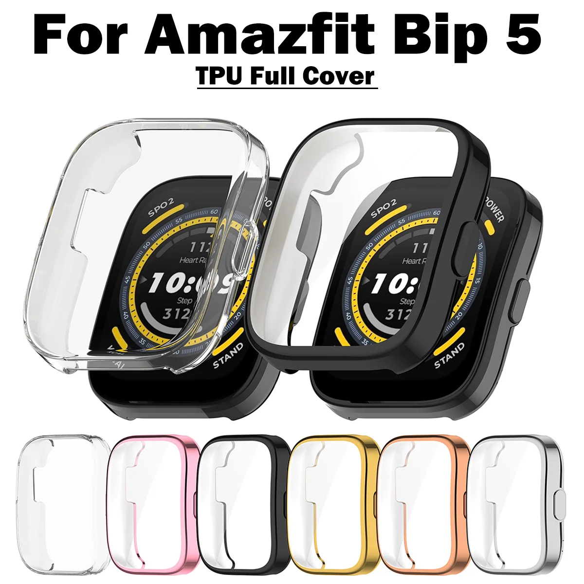 

Для часов Huami Amazfit Bip 5, разноцветные Защитные Водонепроницаемые аксессуары для часов