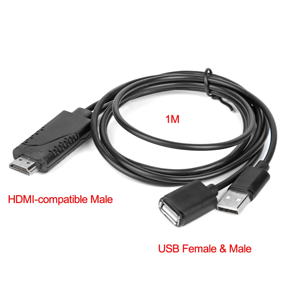Cavo Adattatore Da USB A HDMI 50cm - Solo Per Ricarica, Collegamento Auto A Dispositivi HDMI (Nessun Trasferimento Video)