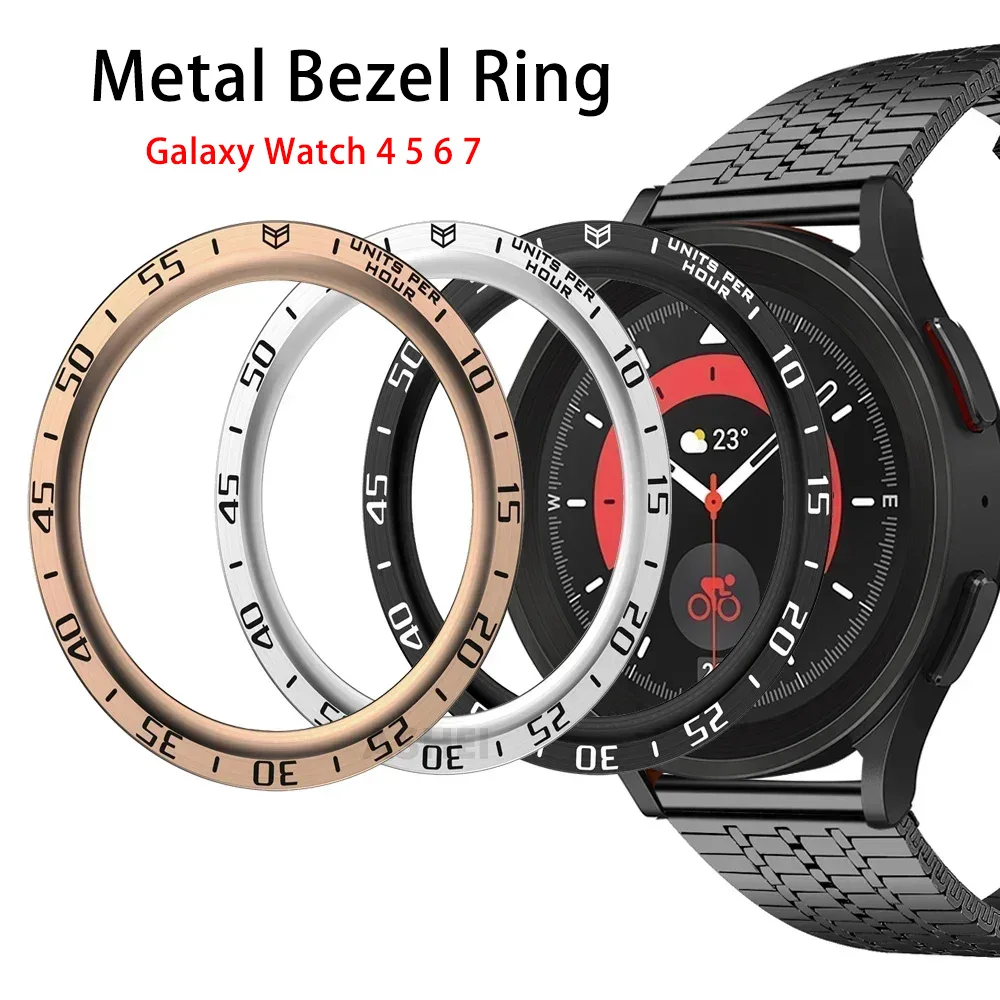 Elegant Metal Bezel Ring with Time/Speed Scale Protective Cover