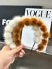 Women Luxury winter Real Mink Fur Headbands High Quality Real Fur Hair Band Lady Hair Hoop Furry Gift