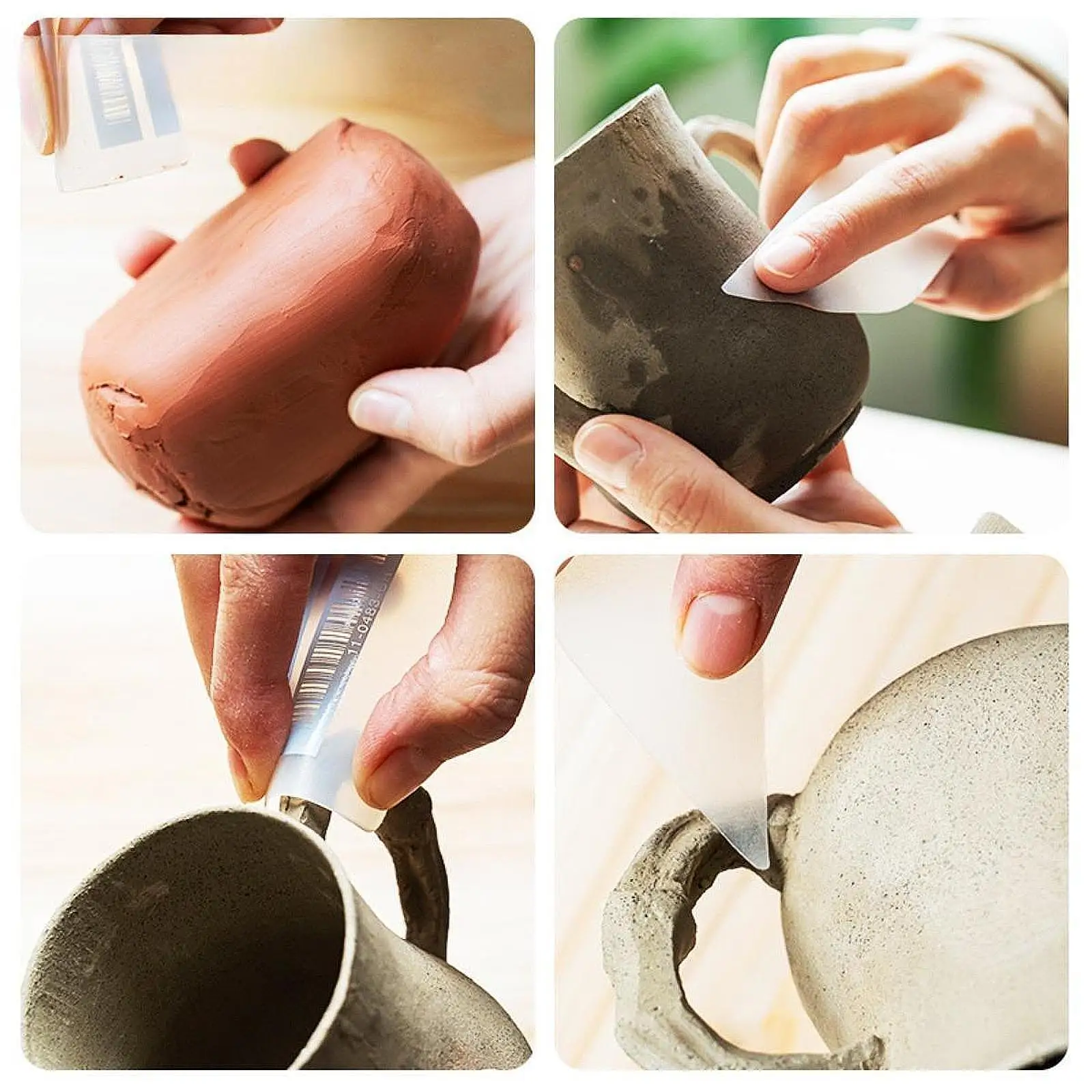 Pottery Rib Tool for DIY Smooths Shapes Trimming Sculpting Tool Clay Sculpting Clay Modeling Accessories Pottery Smoothing Tool Pottery Rib Tool for DIY Smooths Shapes Trimming Sculpting Tool Clay Sculpting Clay Modeling Accessories Pottery Smoothing Tool