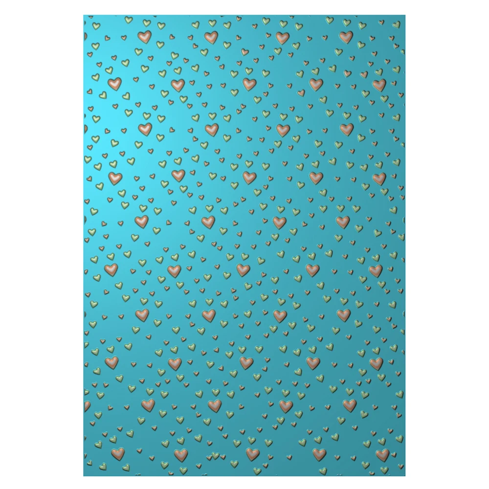 Plastic Embossing Folder Embossing Folder Assorted Size Love Heart Doodle 3D Embossing Folder Stencil for DIY Scrapbooking
