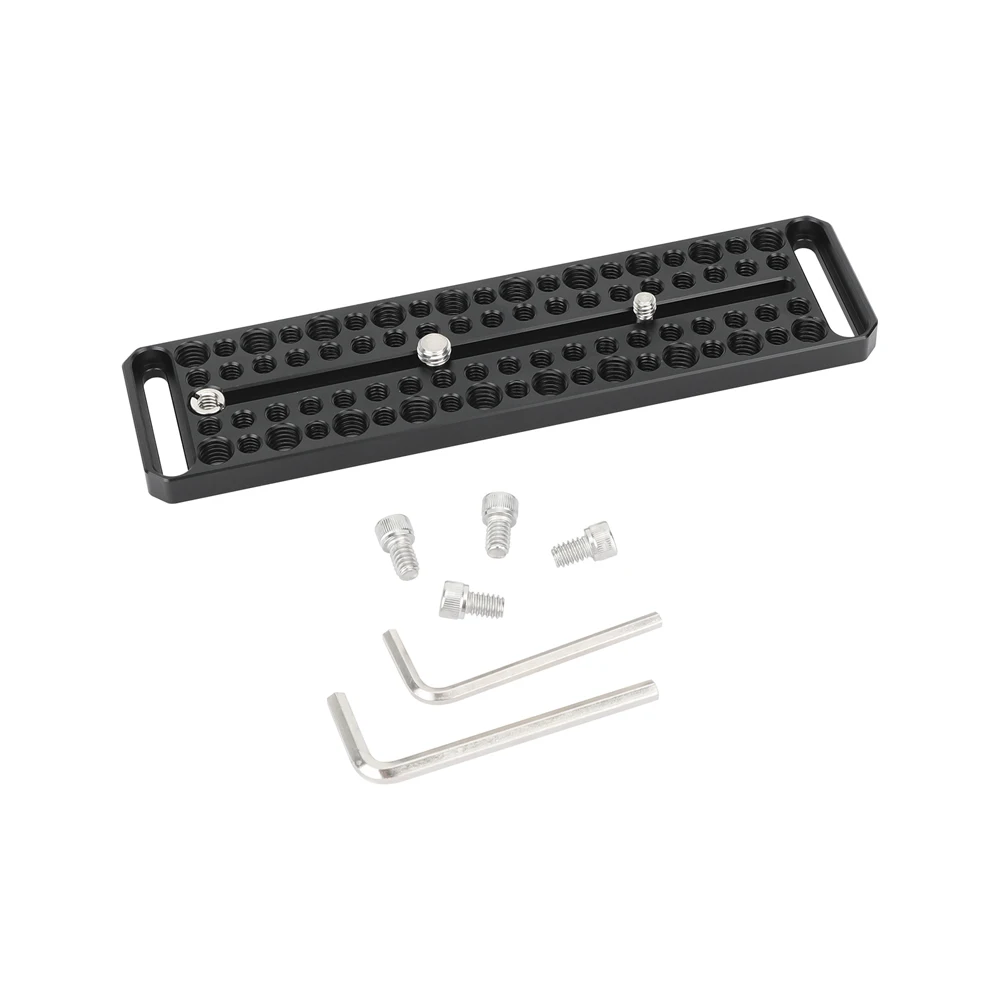 Switching Plate Camera Mounting Cheese Plate With Multiple 1/4"-20 & 3/8"-16 Thr