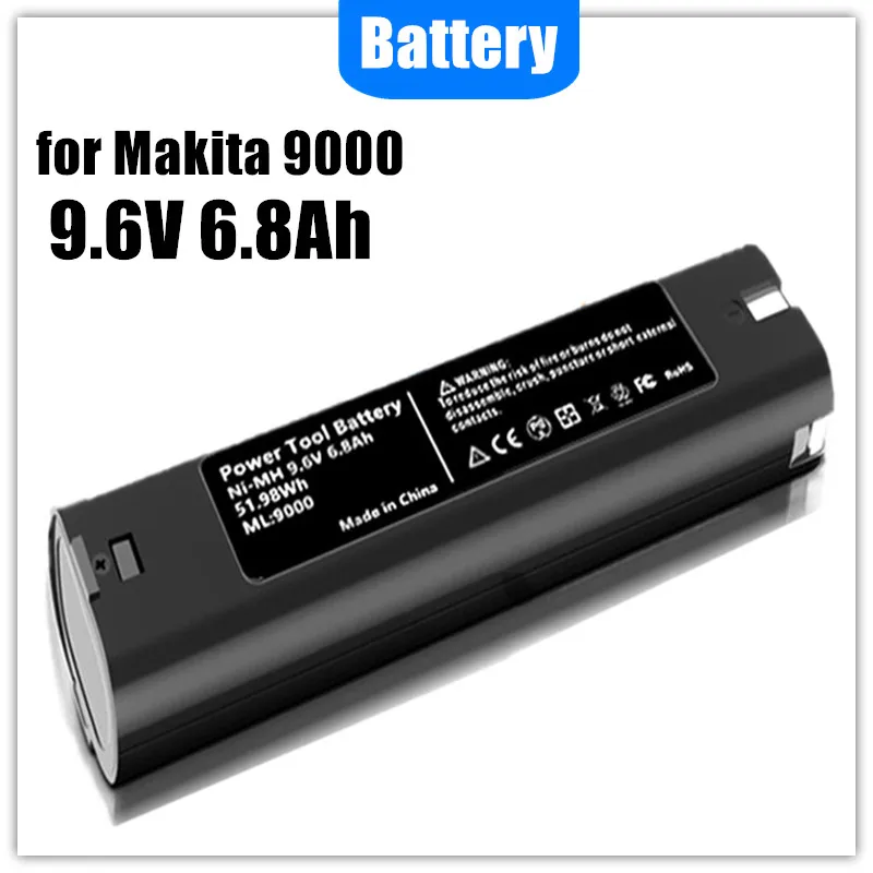 New Makita 9.6v 6.8ah Ni-mh Battery Replacement 9000 9002 9033