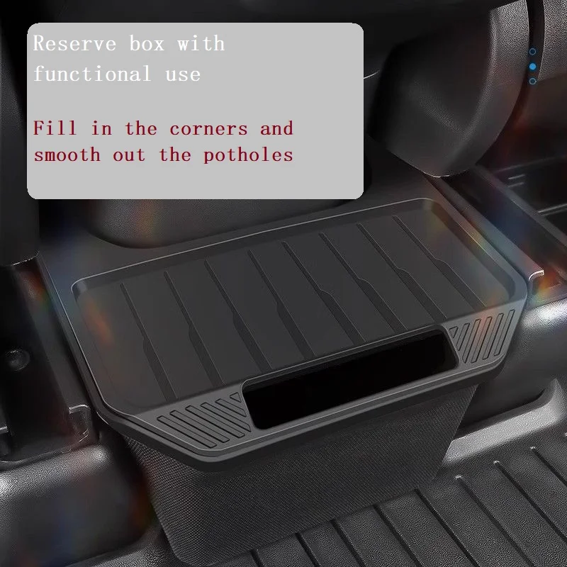Rear middle storage box umbrella storage box car trash can interior accessories suitable for Tesla Model 3/y