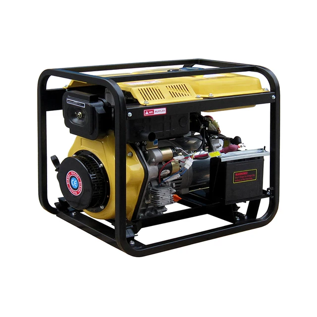 1.8KW 220V Single-Phase Open Frame Portable Diesel Generator DG6500EW Air-Cooled 4