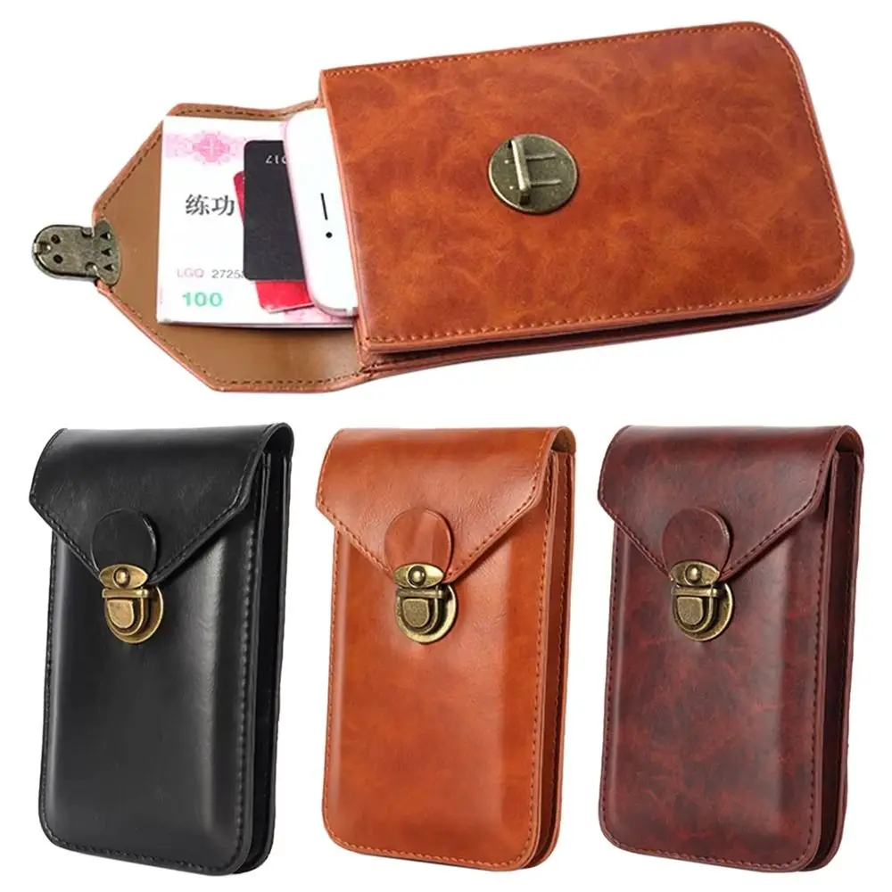 Universal Waterproof Fashion Leather Waist Pouch