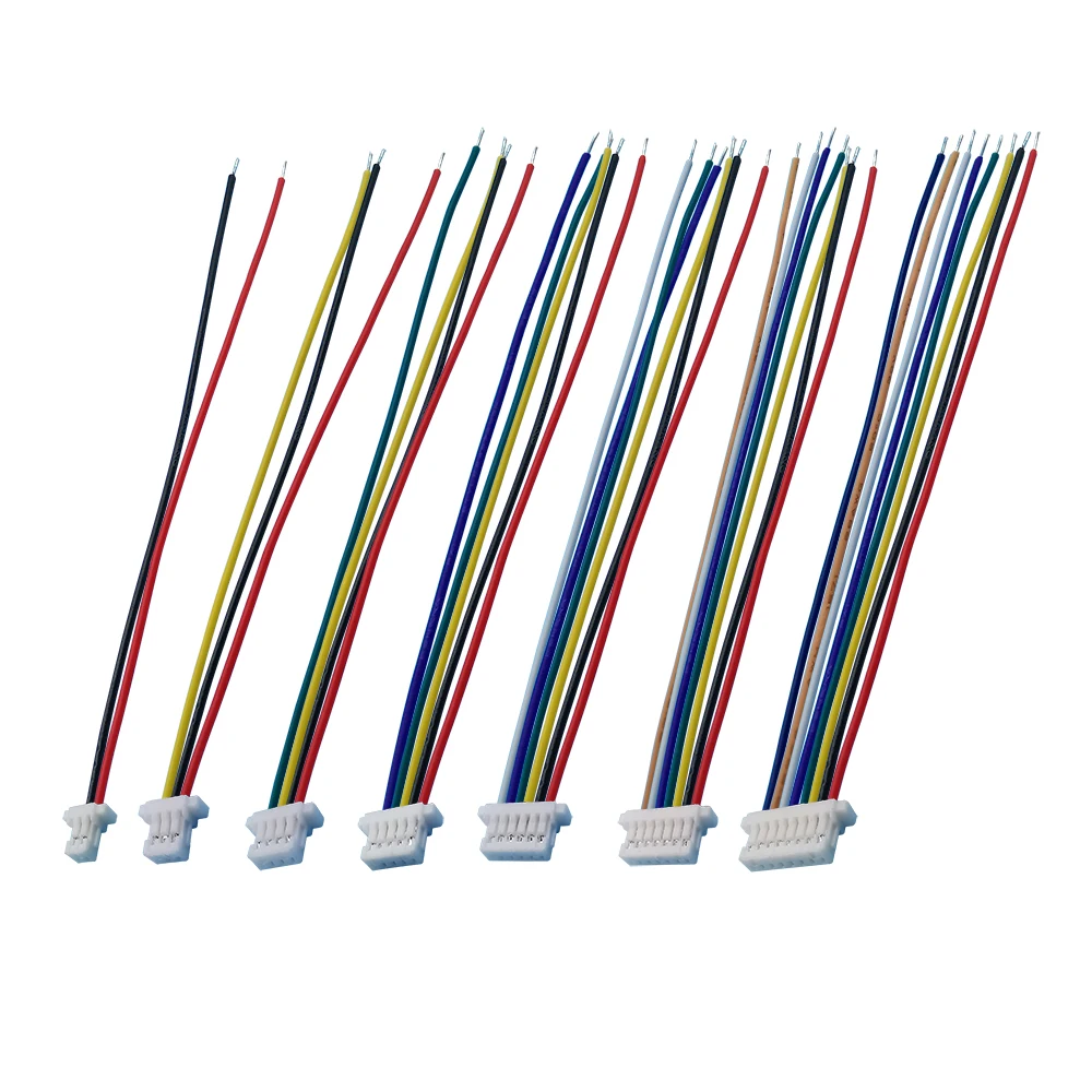 MiniJSTSH1.0mmPitchFemaleSocketTerminalPlugWireConnectorSH1mm2345678Pin10CM28AWGElectronicWiresCable-AliExpress