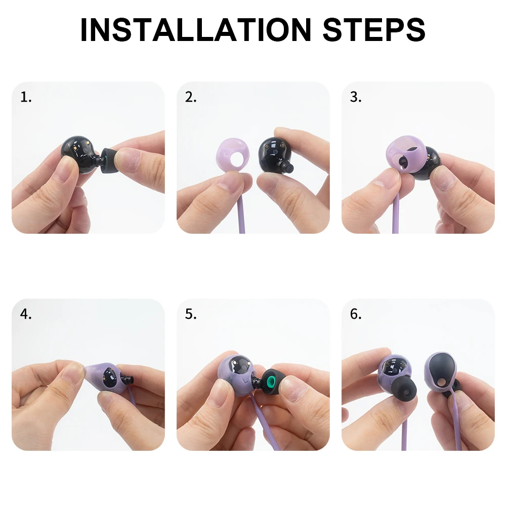 F24 Anti-Lost Earbuds Strap For Sony WF-1000XM5 BT Headphone Holder Non-Slip Soft Silicone Lanyard Anti-Fall Sports Neck Rope