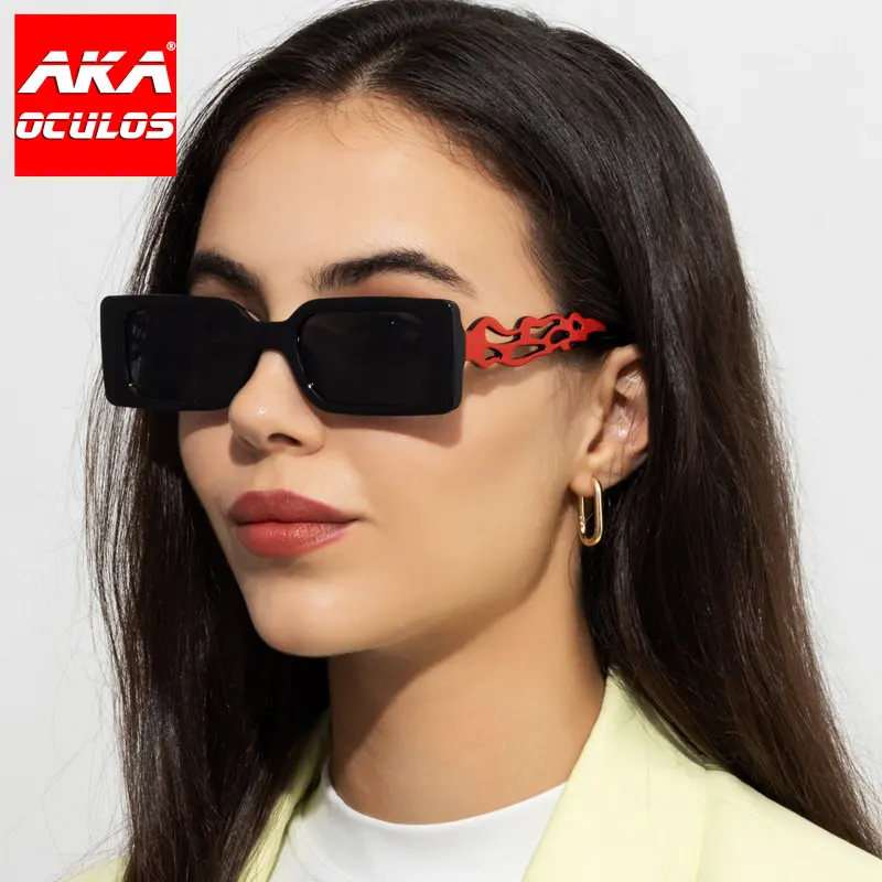 

Очки солнцезащитные унисекс маленькие квадратные с защитой UV400