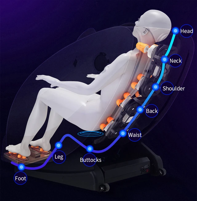 Amazon hot selling chair massager 4d thumping armchair massage for office living room 5