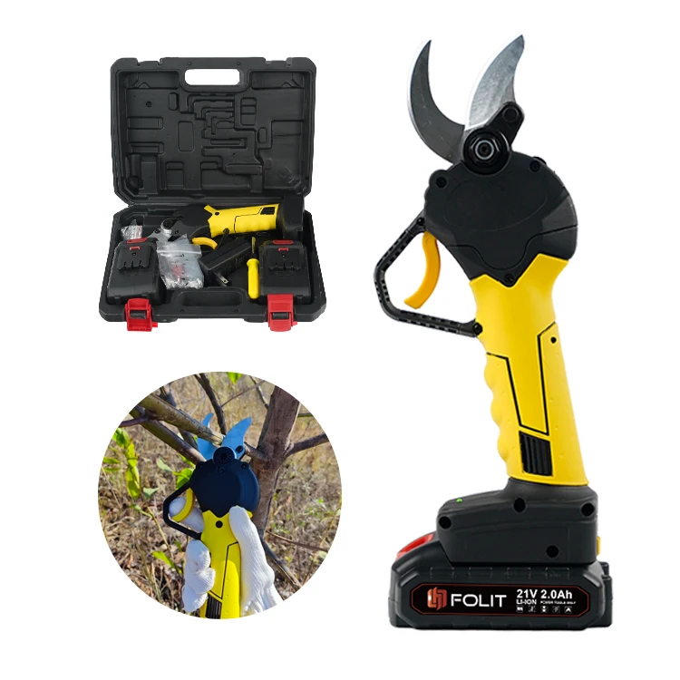 Electric Pruning Battery Powered Tree Branch Pruner With 2 PCS Lithium Battery 30mm (1.2inch) Cutting Diameter Electric Pruning