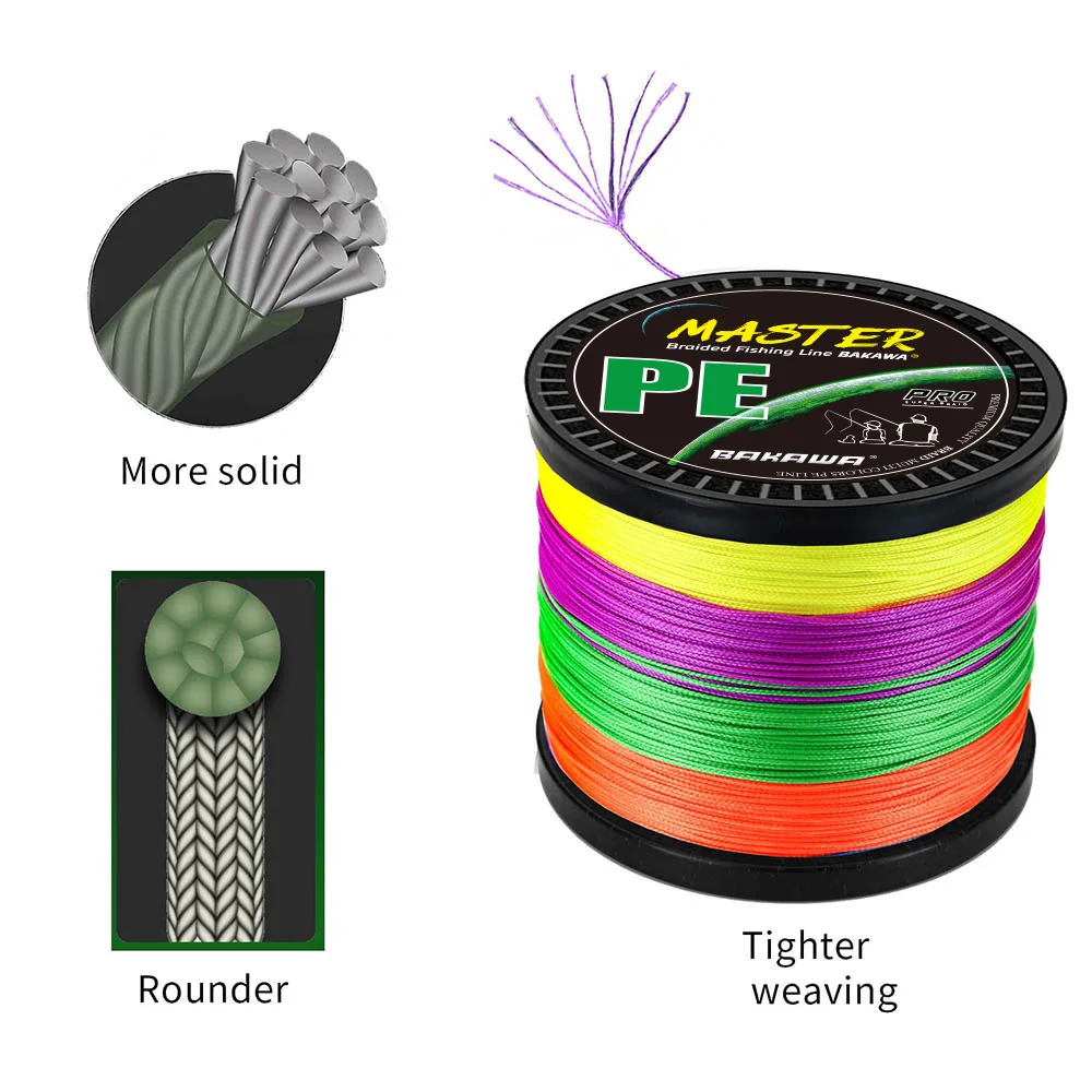 Bakawa 9x Braid Fishing Line Super Strong 9 Strands Japanese Multifilament  Smooth Pe Lure Fly Carp Wire 1000m 500m 300m Tackle - Fishing Lines -  AliExpress