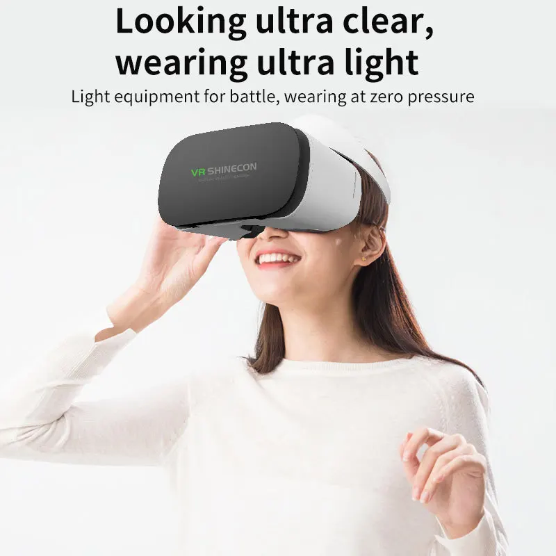 G19 Reality 3D VR Shinecon Google Cardboard Headset Virtual Glasses For Ios Android Smartphone_voghion.com
