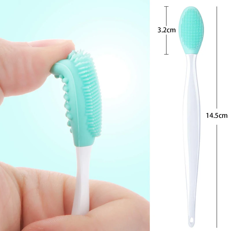Cat Grooming Brush for Cat Chin Acne, Cat Black Seed Exfoliating Brush, Cat Chin Acne Care Soft Silicone Scraper 4