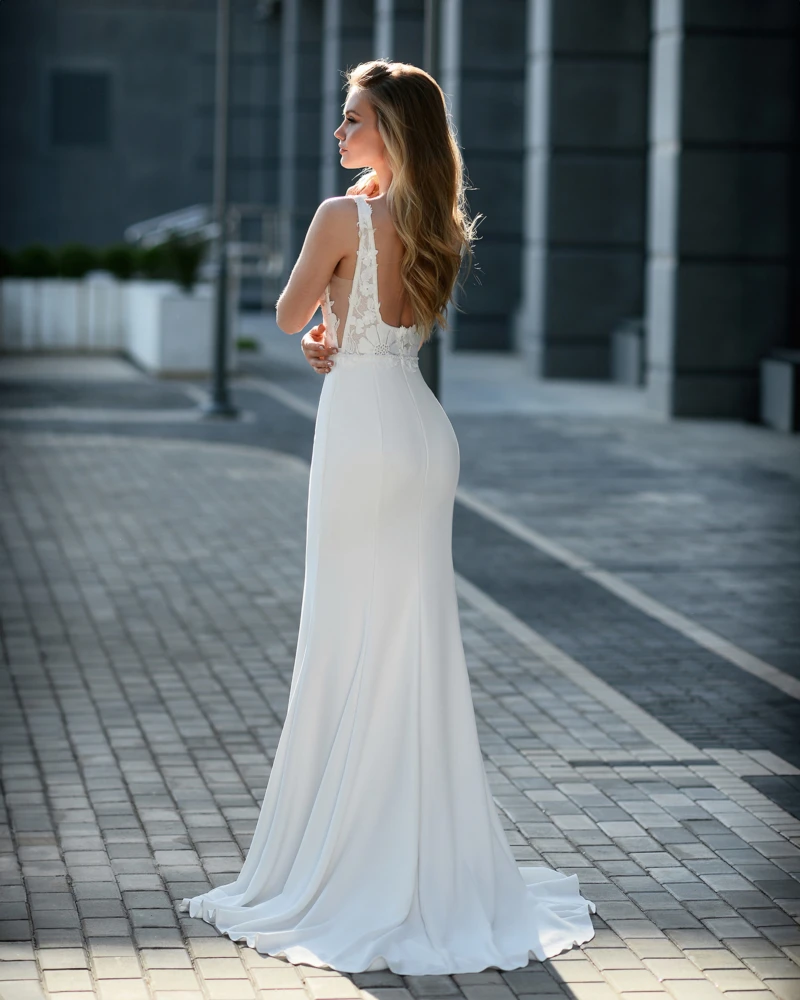 Nuovo Abo Da Sposa Sirena Taglie Forti Con Spalle Scoperte In Pizzo Illusione Mezze Maniche Applique Abi Da Sposa Con Lacci Sul Retro Con Perline Realizzati Su Misura Da 147,08 € | DHgate