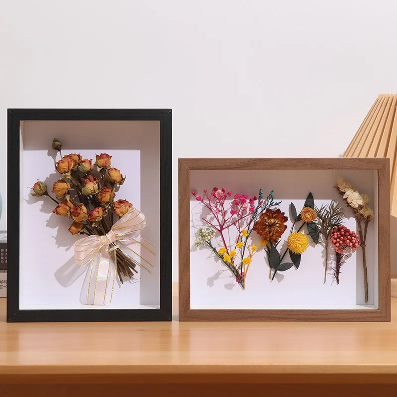 Shadow Box Frame 3D Hollow 3cm 5cm Photo Frame Dried Flower Specimen Holder Handmade DIY Handwork Display Home Decoration view 2
