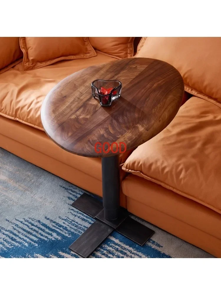 ~Black walnut lifting table solid wood desk computer table mobile desk workbench sofa