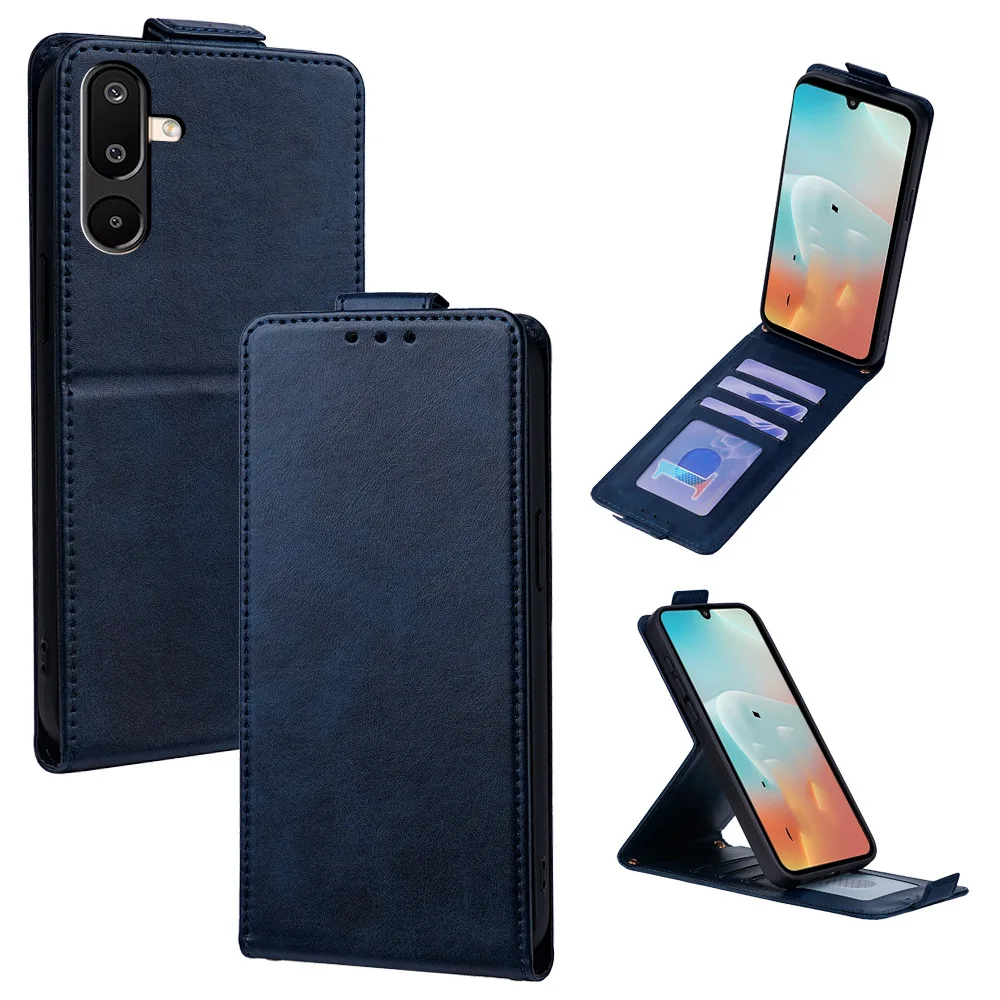 Classic Vertical Flip Case with 3-Card Holder