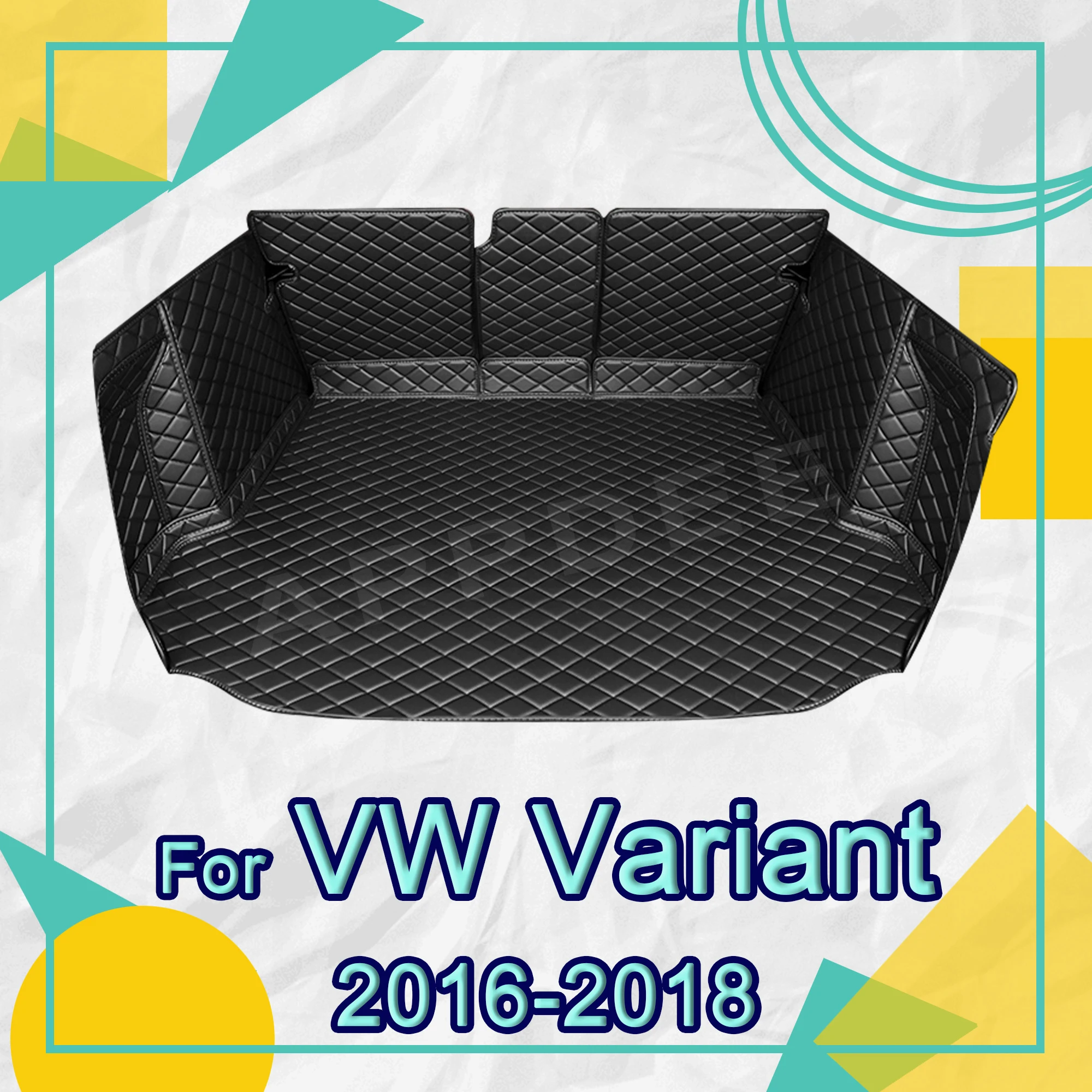 

Auto Full Coverage Trunk Mat For VOLKSWAGEN VW Variant 2016-2018 17 Car Boot Cover Pad Cargo Interior Protector Accessories