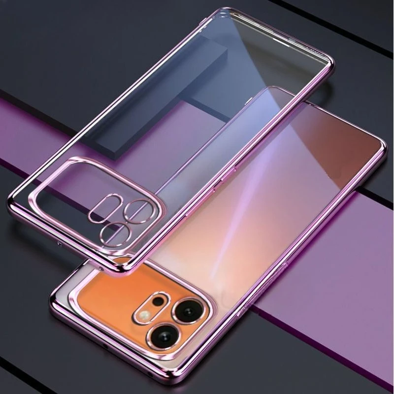 Electroplating Silicone Soft Shell Phone Case with All-Inclusive Lens Protection
