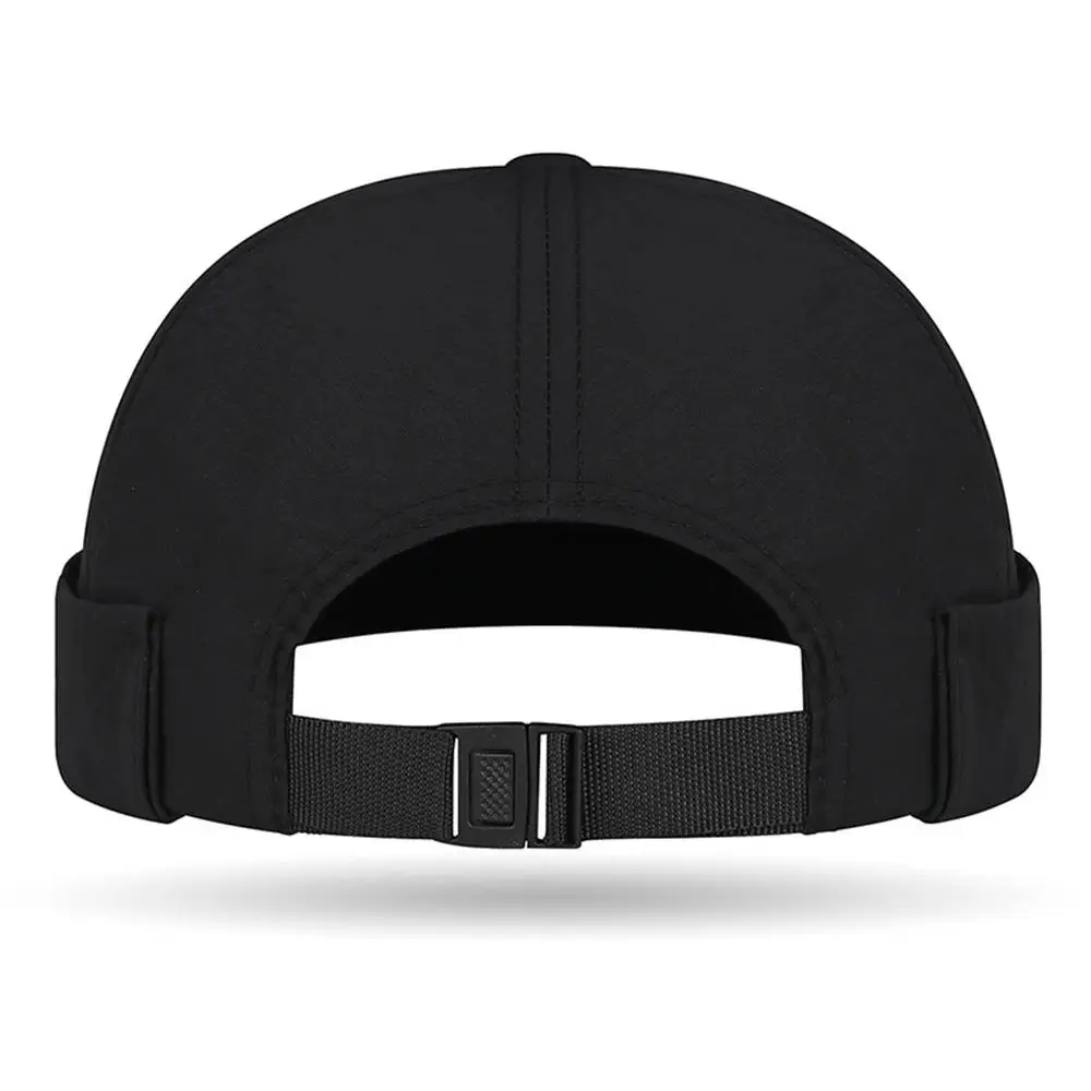 Spring Summer New Casual Landlord Hat Street Melon Skin Tide Hats Without Brim Retro Hip Hop Cap Unisex Docker Cap Brimless Hat