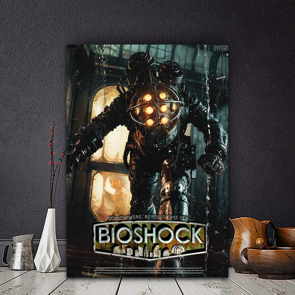 Bioshock Infinite Shooting Whitepaper Poster HD Quality Poster Wall Art Painting Study Room Wall Decor poster prints movie poster anime poster vintage posters