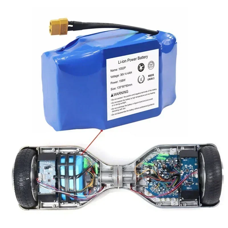 

Original 36v 4.4Ah Rechargeable Lithium Battery 10S2P 4400mAh 18650 Electric Self Balancing Scooter Hoverboard Batteries