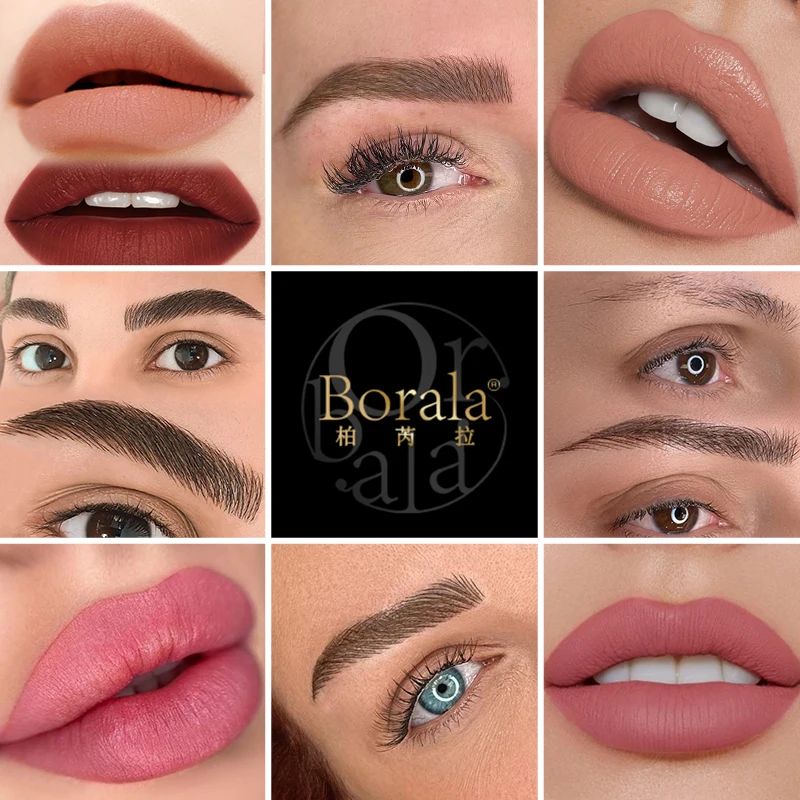 Henna Lip Tattoo Inks for Microblading Organic Semi Permanent Makeup Pigment Hypoallergenic PMU Ash Grey Eyebrow Tattoo Supplies tattoo ink tattoo ink pigment tattoo ink kit