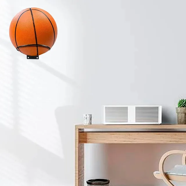 Multi-purpose Football Display Shelf Ball Holder Wall Mounted Basketball Storage Rack Iron Space Saving Living Room Decoration 3