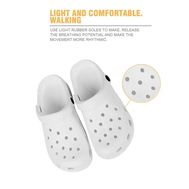 Custom Women Sandals Hole Shoes Couples Beach Shoes Light Sandals Home Slippers DIY Personalise Summer Wading Sneaker For Men