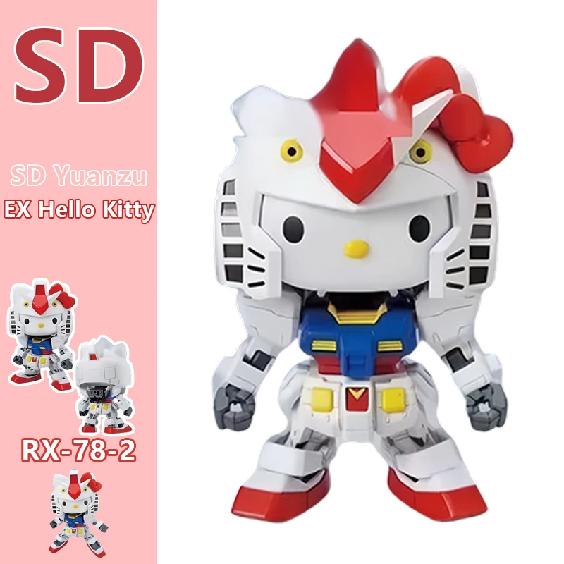 GUNDAM HELLO KITTY フィギュア 2点セット Hot Sale Bandai Gundam Hello Kitty Rx-78-2sd Assembly Model