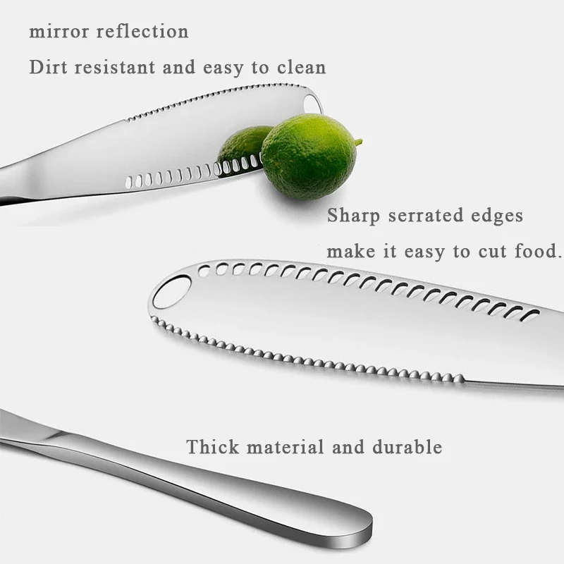Butter Knife Cheese Dessert Cake Spatulas Stainless Steel Jam Knife Cutlery Toast Wipe Cream Bread Cutter kitchen accessories